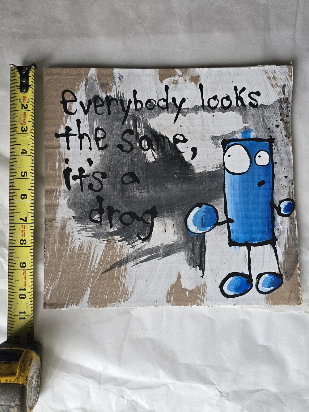Original Painting Set-Acrylic on Reclaimed Cardboard